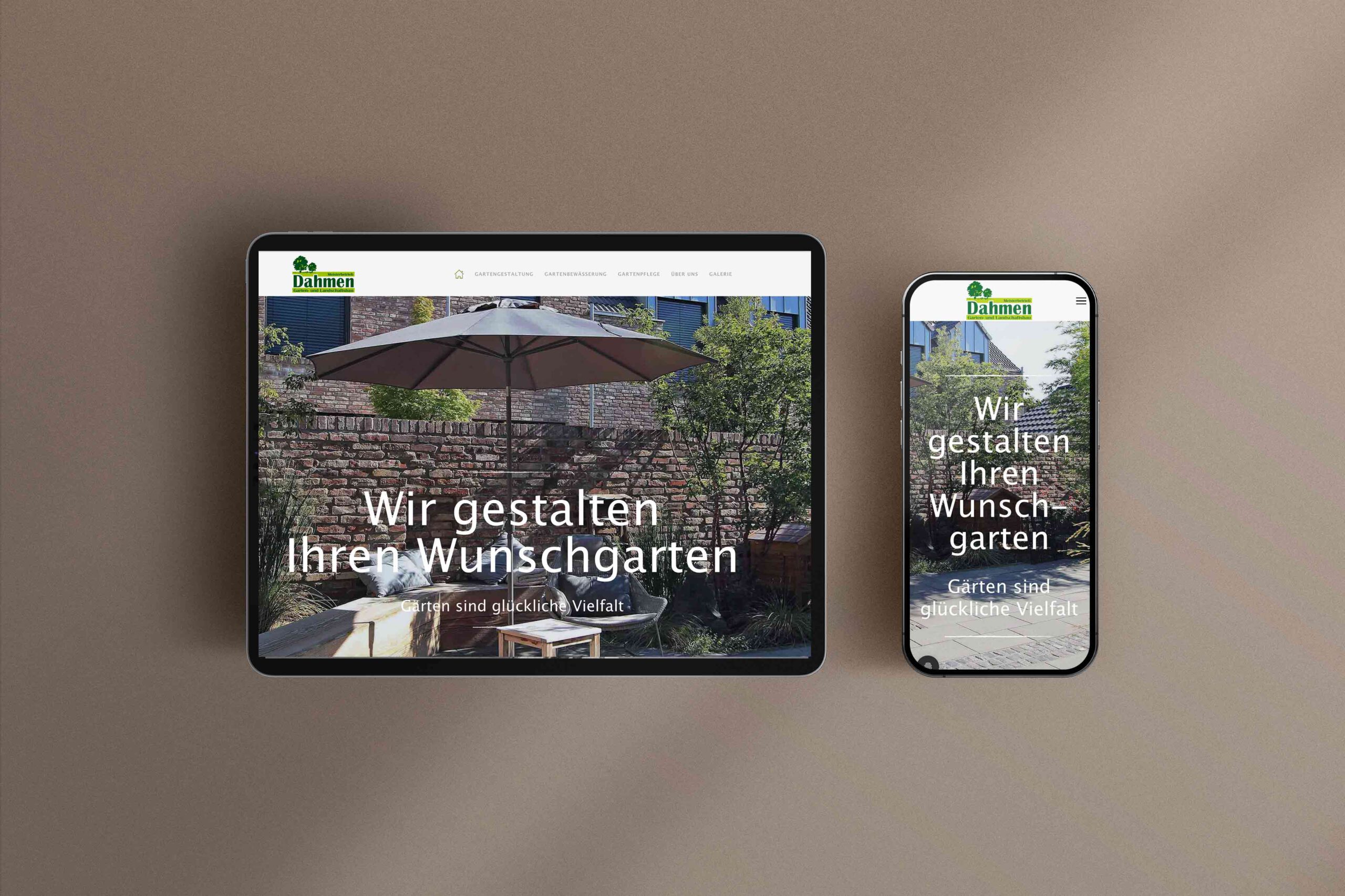 Screendesign Dahmen Landschaftsbau